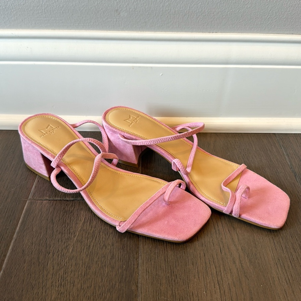 Brand New Marc fisher heels pink suede size 7.5